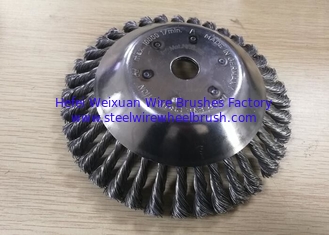 China Twist Knot Conical Wire Weed Brush For Grass Removal Brush Cutters​ Machine supplier
