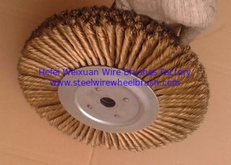 China Four Layer Brass Knotted Wire Wheel Brush Non Sparking 300mm OD 35mm Height supplier