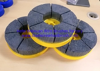 China Segment Type CNC Deburring Brushes / Nylon Abrasive Cup Brush For Deburring supplier