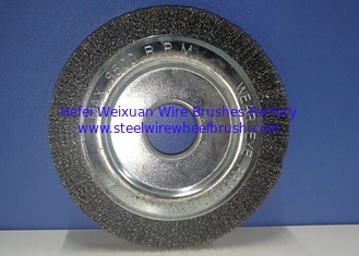 China Stainless Steel Wire Wheel Brush Industrial Cleaning Brushes 10mm Thickness supplier