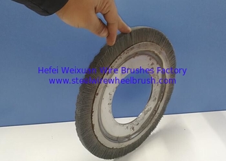 China Industrial Filament Abrasive Brush Wheels 290 MM OD X 128MM ID For Polishing supplier