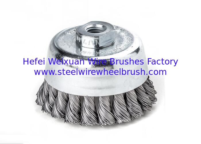 Angle Grinder Nylon Brush , Twist Knot Wire Cup Brush With 5/8" 11 Nut