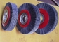 Deburring Gear Circular Abrasive Nylon Wheel Brush 6 Inch OD 90 Mm Middle Plate supplier