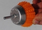 Yellow 3 Inch OD Nylon Abrasive Cup Brush 120 Grits For Cleaning Stone supplier