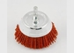 3 Inch OD Nylon Abrasive Cup Brush 25mm Trim Length With 6mm Shank Dia supplier