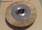 Narrow Face 300mm Brass Wire Wheel / Brass Wire Brush Wheel With Double Keyseat supplier