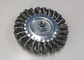 Long Lasting 5 Inch Knotted Wire Wheel Brush for Weld Spatter Removal supplier