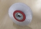 White Color Abrasive Nylon Wheel Brush / Nylon Sanding Wheel 12.7mm Inner Hole supplier