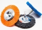 Blue Color Abrasive Nylon Wheel Brush Silicon Carbide Filament Drill Brush supplier