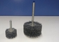 Silicon Carbide Filament Mounted Nylon Abrasive Wheel Brush​ With 6mm Shank supplier