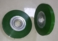 Green Encapsulated Rubber Wheel Brush Plastic Bonded 152mm For Cleaning Battery supplier