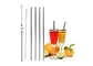 5 Pcs Reusable Bent Glass Tube Drinking Straw Sucker Cleaning Brush supplier