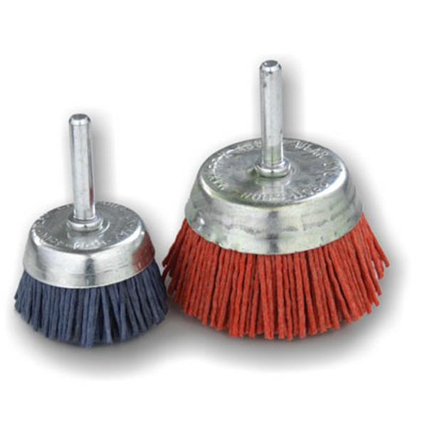 75mm Grey Abrasive Cup Nylon Drill Brush with Shank Grit 240 for