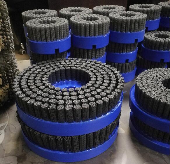 Silicon Carbide Filament Abrasive Disc Brushes 150mm OD With 6mm Shank