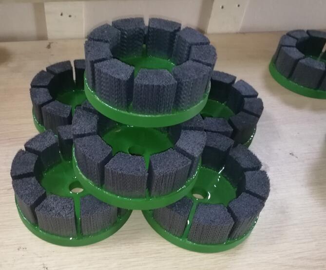 Engineered Custom CNC Deburring Brushes , Ceramic Disc Abrasive