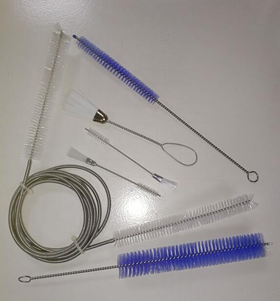 Lab Chemistry Test Pipe Cleaning Brush With 25mm Twist Handle Bristle