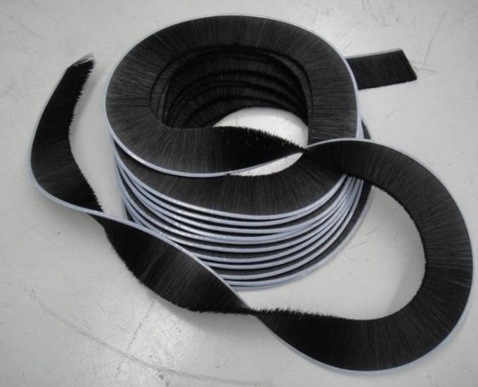 Economic PVC Base Metal Channel Strip Brushes For Truck Wheel Protection