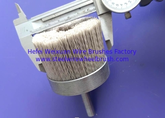 China Rough Finish Aluminium Oxide Disc Sanding Brushes 65MM OD with Shank for Flat Surfaces supplier