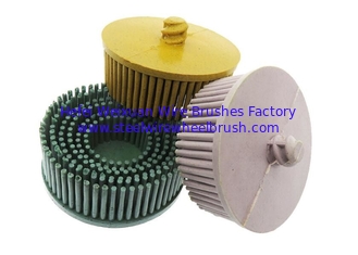 China Flexible Different Color Bristle 3 Pieces Set 2 Inch Bristle Disc Abrasive Bristle Disc supplier