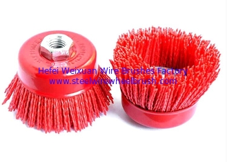 China Deburring Industrial Radial Nylox Abrasive Nylox Cup Brush 100mm Outer Diameter supplier