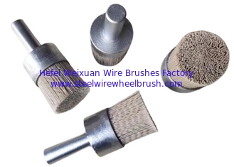 China 50mm Abrasive Nylon End Brush 10mm Shank for Removing Rust supplier