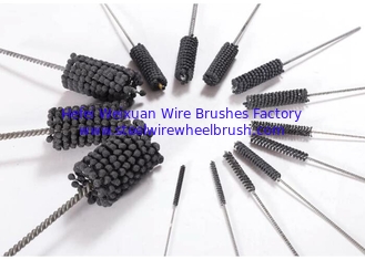 China Flexible 160mm Ball Style Cylinder Flexible Honing Brush For Surface Finishing supplier