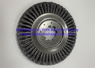 China 300mm OD Metal Tube Rust Removal Twisted Wire Brush supplier
