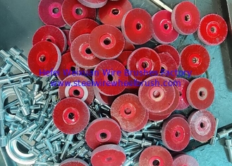 China 50 MM Shaft Mounted Wheel Brush Encapsulated for Rust Removal supplier