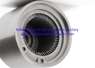 China Copper Pipe Cleaning Brush Plastic Disc Inner Hole Steel Wire Brush supplier