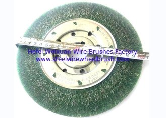 China Narrow Face Polyflex 8 Inch Encapsulated Wire Wheel Brushes for Heavy Deburring supplier