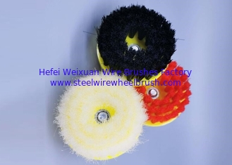 China Electric Drill Brush Industrial Nylon Bristle Disc Brush for Cleaning Sofa supplier