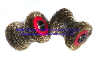 China Steel Wire Retread Tire Industrial Roller Metal Brush for Surface Treatment supplier