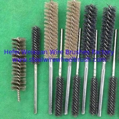 China Industrial Nylox Power Tube Brush Single Spiral for cleaning hydraulic valve supplier