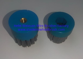 China 40mm Abrasive Nylon Industrial Disc Brushes Deburring Tools for Surface Preparation supplier