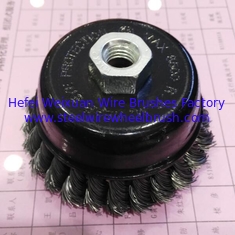 China Removing Paint Steel 3 Inch Wire Cup Brush 0.5mm Carbon Steel Wire Material supplier