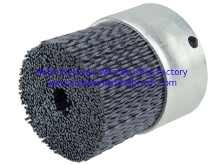 China Metal Base Abrasive Filament Burr Maximum Density Miniature Disc Brush supplier