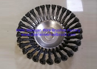 China Grass Removal Steel Wire Weed Brush 200MM OD For Brush Cutters Machine supplier