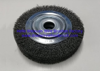 China 8&quot; High Density Steel Wire Wheel Brush 120mm Middle Plate 25.4mm Inner Hole supplier