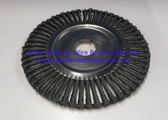 China 51mm Hole Size Knotted Wire Wheel Brush 10mm*5mm Keyseat High Strength Standard supplier