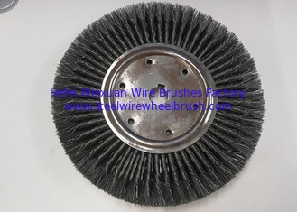 China 350MM OD Knotted Wire Wheel Brush Double Section Standard High Elongation supplier