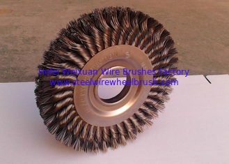 China Cleaning Corrosion Twisted Wire Wheel Brush Three Layer Stringer Bead Wheels supplier