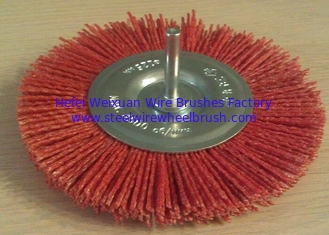China High Performance Nylon Wire Wheel Brush Filament Drill Brush Flat Wheel supplier
