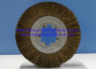 China High Density Steel Wire Wheel Brush / Circular Wire Brush With Keyseat supplier