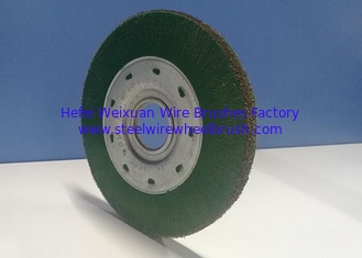 China Lead - Acid Battery Plate Encapsulated Wire Wheel / Encapsulated Rubber Deburring Brush supplier
