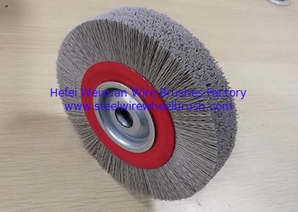 China Circular Abrasive Nylon Wheel Brush / Nylon Deburring Brush With 150mm OD supplier