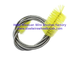 China Yellow Color Flexible CPAP Cleaning Brush Filter Tube Pipe Hose Brush supplier