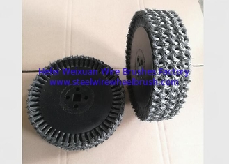 China Twisted Multilayer Wire Wheel Brush 12 Inch OD For Metal Tube Rust Removal supplier