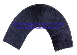 China Economic PVC Base Metal Channel Strip Brushes For Truck Wheel Protection supplier