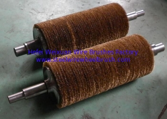 China Deburring Steel Tube Industrial Roller Brushes / Steel Wire Roller Brushes supplier