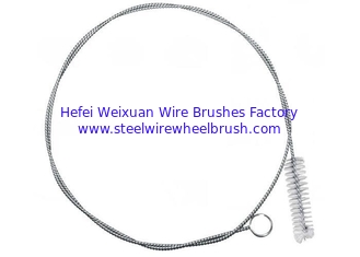 China Coiled CPAP Cleaning Brush / Flexible Pipe Cleaning Brush Stainless Steel Handle supplier